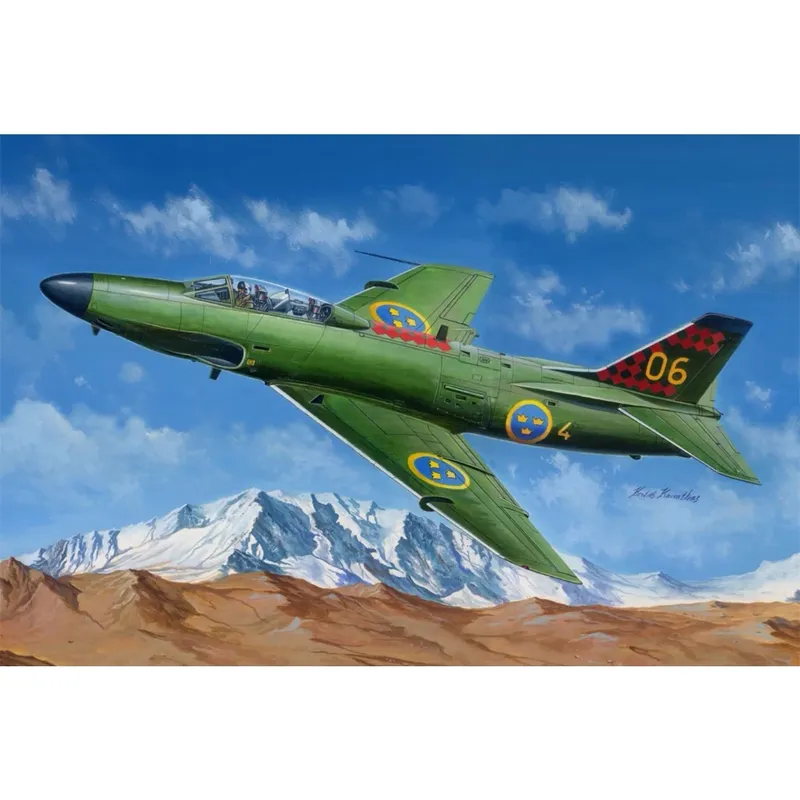 Saab J-32/E Lansen - Byggmodell - 81752 - Hobby Boss - 1:48