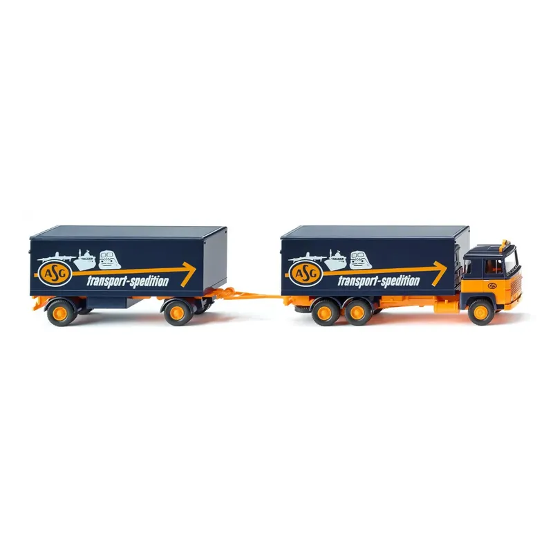 Scania 111 med trailer - ASG - Wiking - 1:87