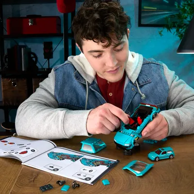 Custom '90 Honda Civic EF - Brick Shop - Klossbyggsats - Hot Wheels Speed Series