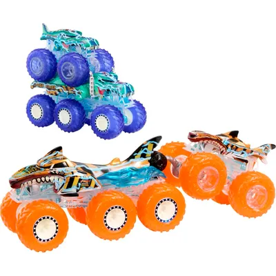 Monster Trucks Power Smashers - 4 truckar - Hot Wheels