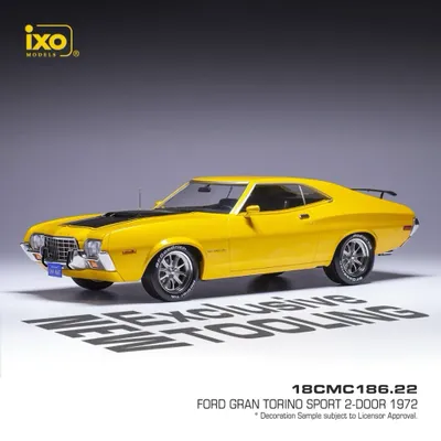Ford Gran Torino Sport - 1972 - Gul - Ixo Models - 1:18