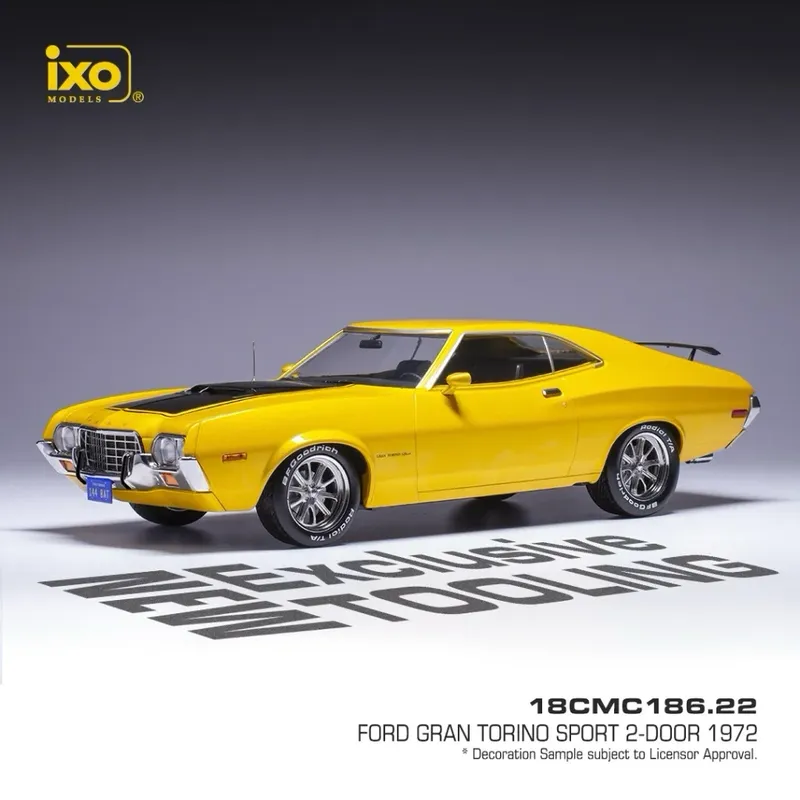 Ford Gran Torino Sport - 1972 - Gul - Ixo Models - 1:18