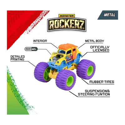Volkswagen Beetle - Monster Rockerz - Majorette - 7,5 cm
