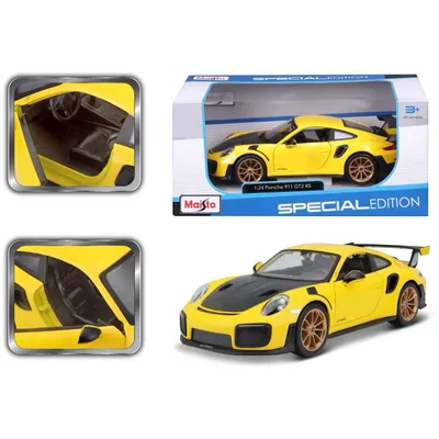 Porsche 911 GT2 RS - Gul / Svart - Maisto - 1:24