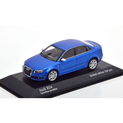 Audi RS4 2004 - Blå - 1:43 - Minichamps