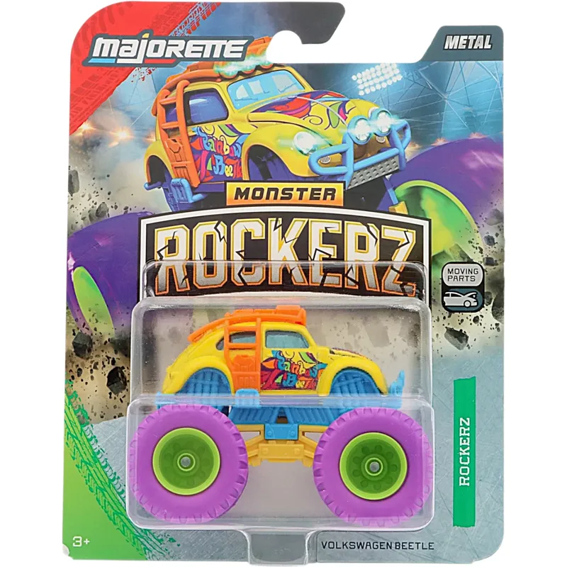 Volkswagen Beetle - Monster Rockerz - Majorette - 7,5 cm