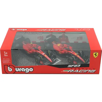 Ferrari SF-23 - 2-pack - Sainz och Leclerc - Bburago - 1:43