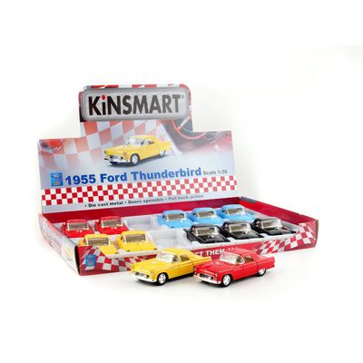 1955 Ford Thunderbird - Kinsmart - 1:36 - Gul