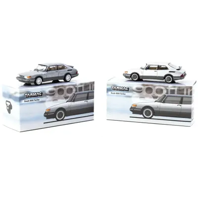 Saab 900 Turbo - Silver - GLOBAL64 - Tarmac Works