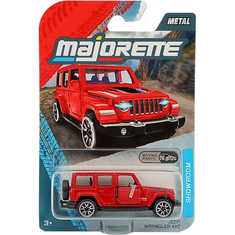 Jeep Wrangler 4XE - Röd - Showroom Premium Cars - Majorette - 7 cm