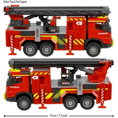 Volvo FMX Brandbil - Truck Fire Engine - Majorette - 19 cm