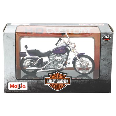 Harley - 2001 FXDWG Dyna Wide Glide - Lila - Maisto 1:18