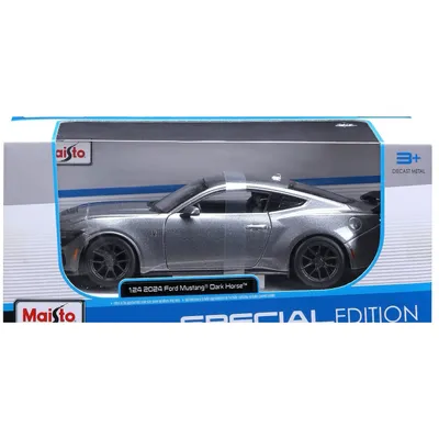 2024 Ford Mustang Dark Horse - Grå metallic - Maisto - 1:24