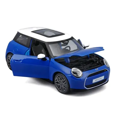 Mini Cooper SE (J01) - Blå / Vit - 2024 - Maisto - 1:24