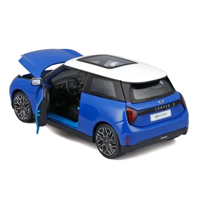 Mini Cooper SE (J01) - Blå / Vit - 2024 - Maisto - 1:24