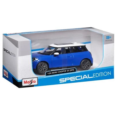 Mini Cooper SE (J01) - Blå / Vit - 2024 - Maisto - 1:24
