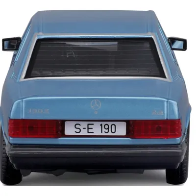 Mercedes-Benz 190 E 2.6 - W201 - Blå - Bburago - 1:24