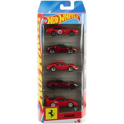 Ferrari 5-pack leksaksbilar - Hot Wheels