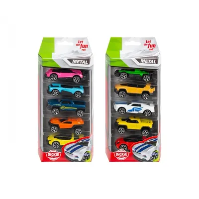 5-pack med Leksaksbilar från Dickie Toys