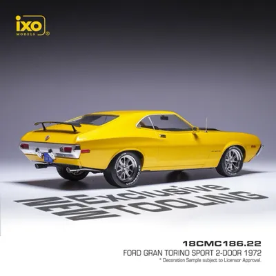 Ford Gran Torino Sport - 1972 - Gul - Ixo Models - 1:18
