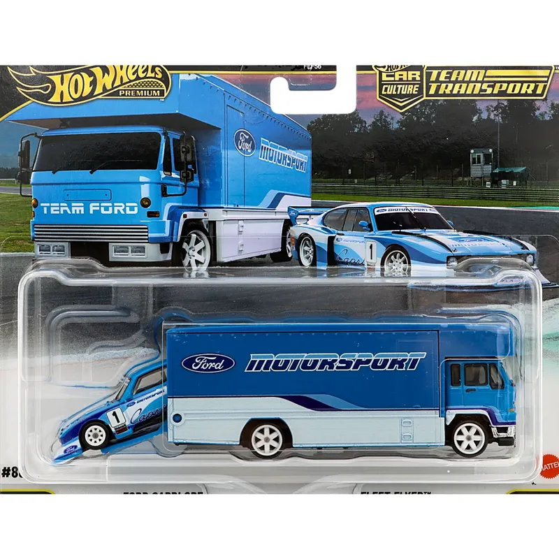 Ford Capri GR5 + Fleet Flyer - Team Transport - Hot Wheels