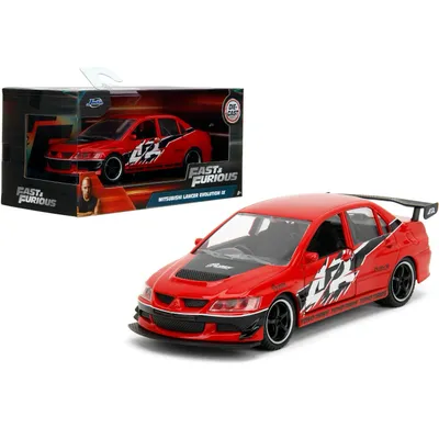 Mitsubishi Lancer Evolution IX - Rød - Fast & Furious - Jada