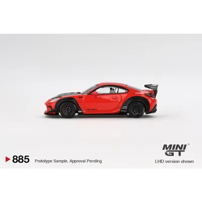 Toyota GR86 LB★Nation - Röd - 885 - Mini GT - 1:64