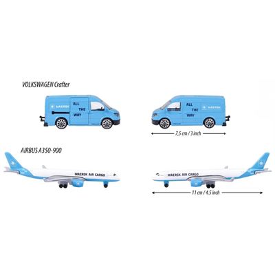 Volkswagen Crafter + MAERSK Air Cargo - Logistic - Majorette