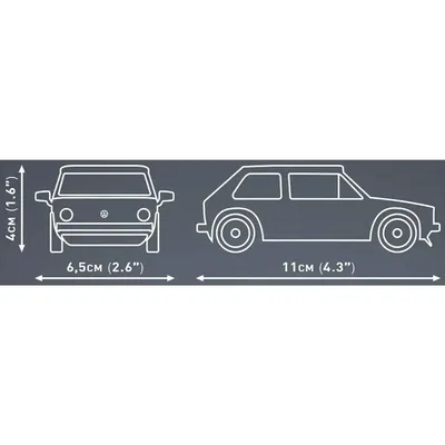 Volkswagen Golf - Röd - 24613 - COBI - 1:35