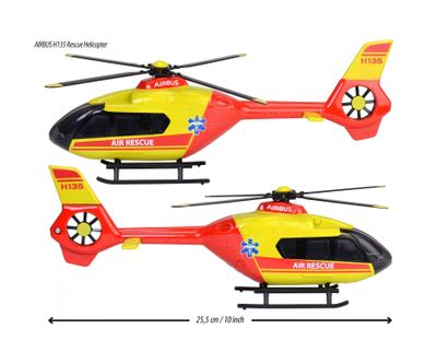 Airbus H135 Rescue Helicopter - Majorette Grand Series