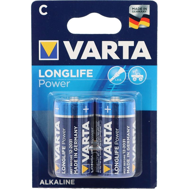 Batterier C (LR14) 2-pack - Alkaliskt - Varta Longlife Power