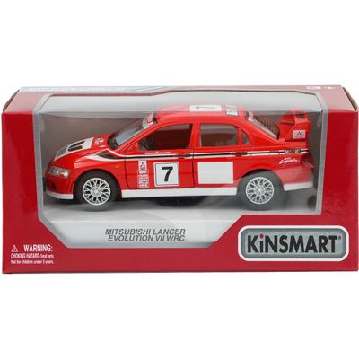 Mitsubishi Lancer Evolution VII WRC - Röd - Kinsmart - 1:36