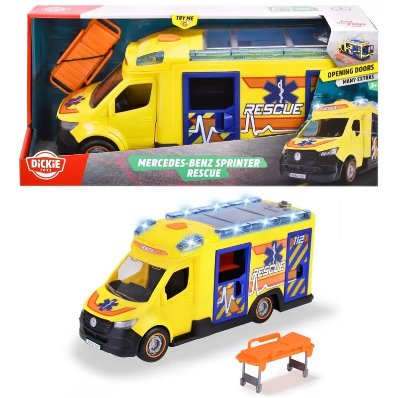 Mercedes-Benz Sprinter Rescue - Ljud och Ljus - Dickie Toys