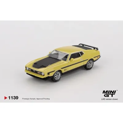 Ford Mustang Mach 1 - Grabber Yellow - Mini GT - 1:64