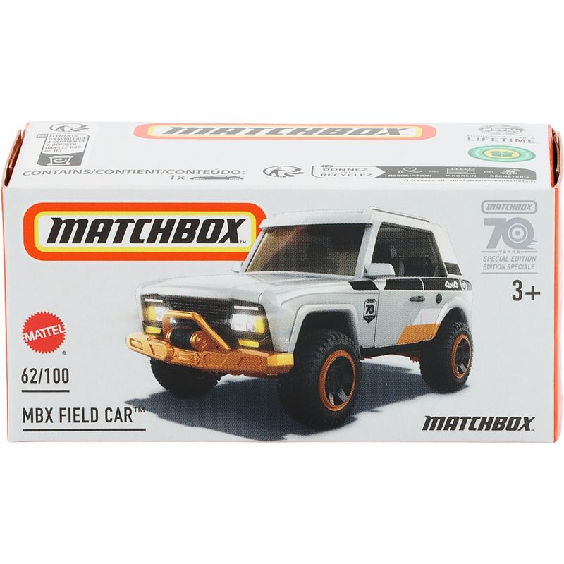 MBX Field Car - Grå - Power Grab - Matchbox