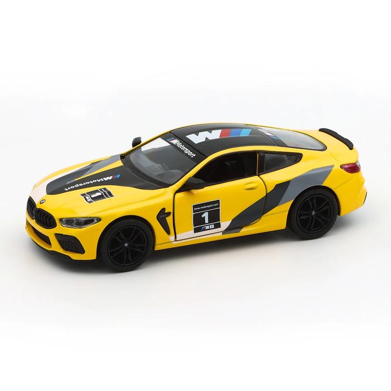 BMW M8 Competition Coupé (Livery) - Gul - Kinsmart - 1:38