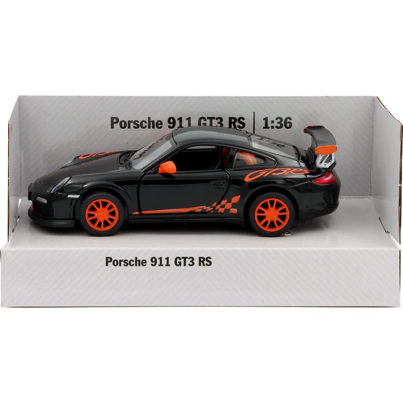 Porsche 911 GT3 RS - Svart / Orange - Kinsmart - 1:36