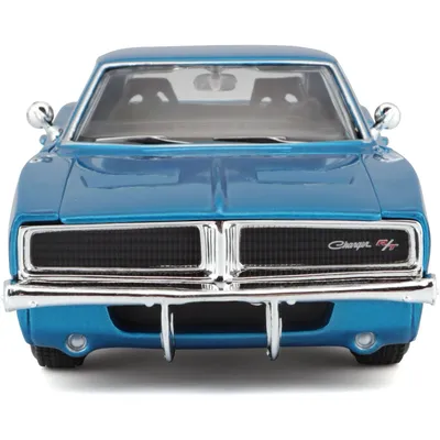 1969 Dodge Charger R/T - Blå - Maisto - 1:25