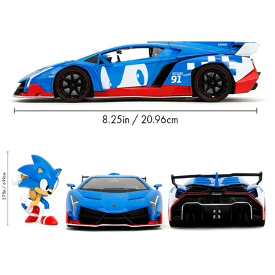 Lamborghini Veneno - Sonic the Hedgehog - Jada - 1:24