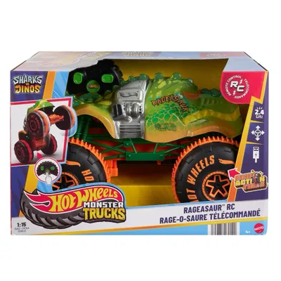 Rageasaur RC - Radiostyrd Monster Truck - Hot Wheels - 31 cm