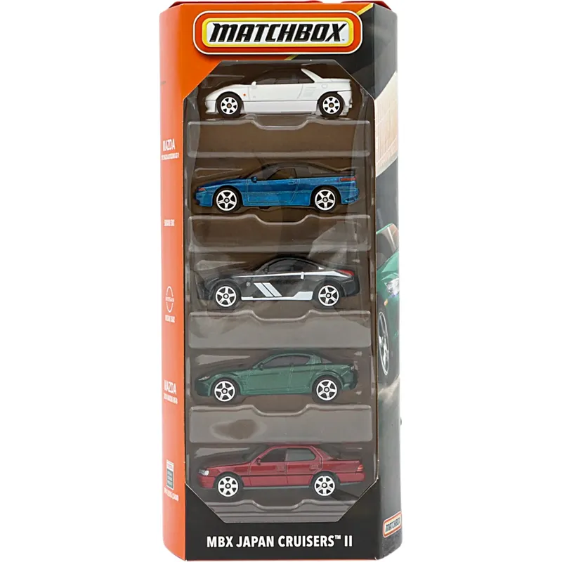 MBX Japan Cruisers II - 5-pak med japanske biler - Matchbox