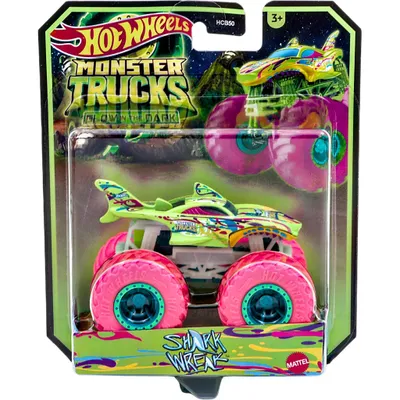 Shark Wreak - Monster Trucks - Glow in the Dark - Hot Wheels