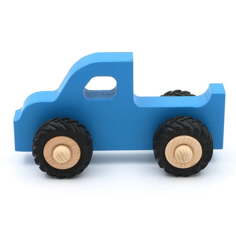 Träbil Pickup Henry - Blå
