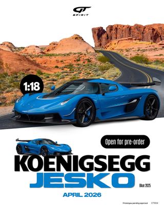 Koenigsegg Jesko - Blå - 2025 - GT Spirit - 1:18