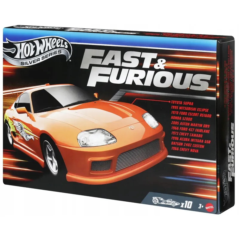 SKADAD FÖRPACKNING - Fast & Furious 10-pack - 2025 - Hot Wheels