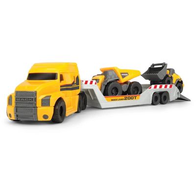 Mack Truck + Volvo Dumper och Hjullastare - Dickie Toys