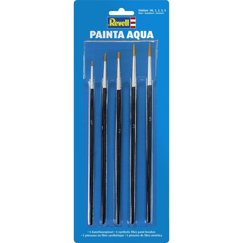 Painta Aqua - 5 penslar för vattenfärg - 39624 - Revell