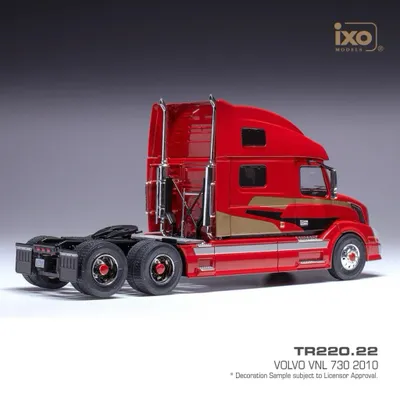 Volvo VNL 730 - 2010 - Röd - Ixo Models - 1:43