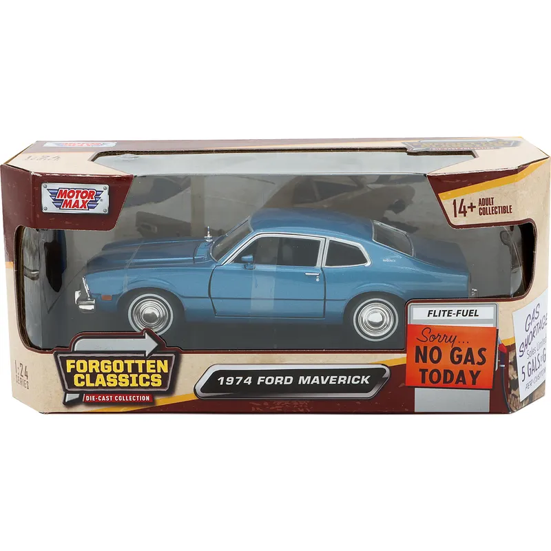 1974 Ford Maverick - Blå - Motormax - 1:24