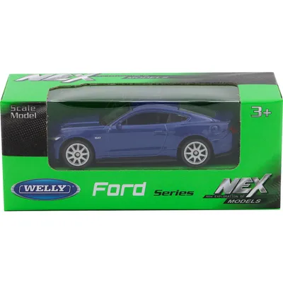 Ford Mustang GT - 2015 - Blå - Welly - 7 cm